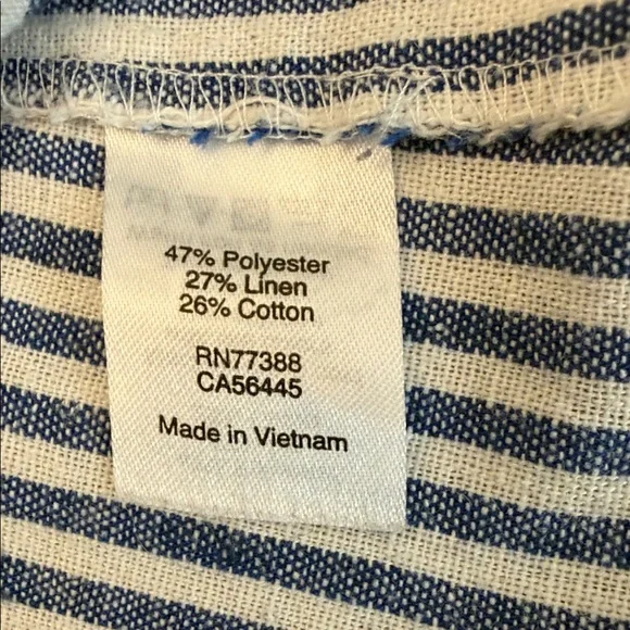 J. Crew Striped Sleeveless Top with Pocket, Size 6 - Picture 7 of 8